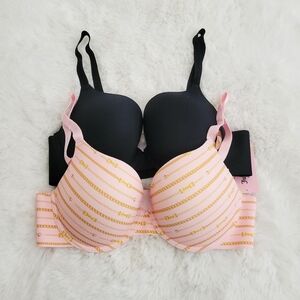 JUICY COUTURE 2-PACK SEXY PUSH UP BRA SIZE 38C
